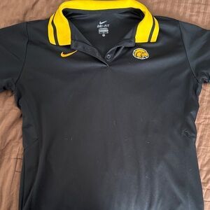 Nike Dri-FIT Black Polo with Yellow Collar